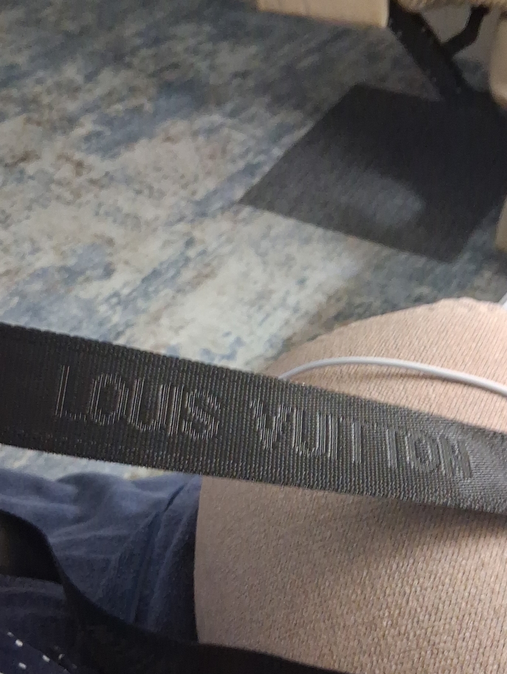 Logo Black Woven Logo Strap Adjustable
